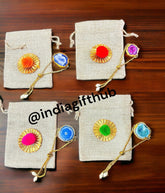 Wholesale Jute Potli With Agate Bracelet, Handmade Bag And Bracelet, Christmas Gift, Wedding Favours, Return Gifts, Mehendi Gift
